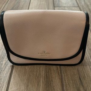 Nude Pink and Black Kate Spade Crossbody